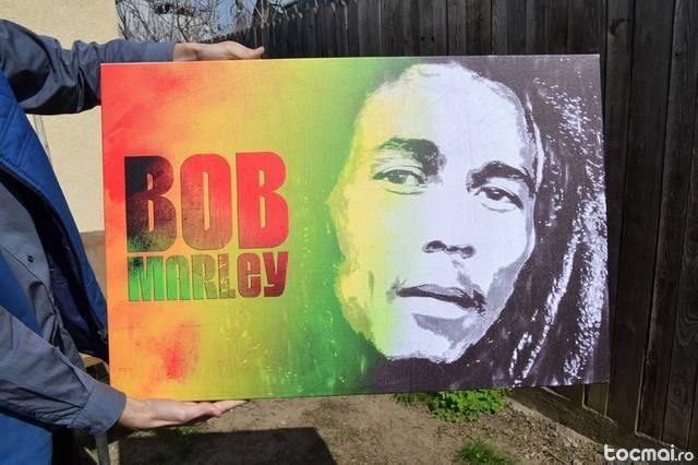Tablou printat pe panza Bob Marley (70X50cm)