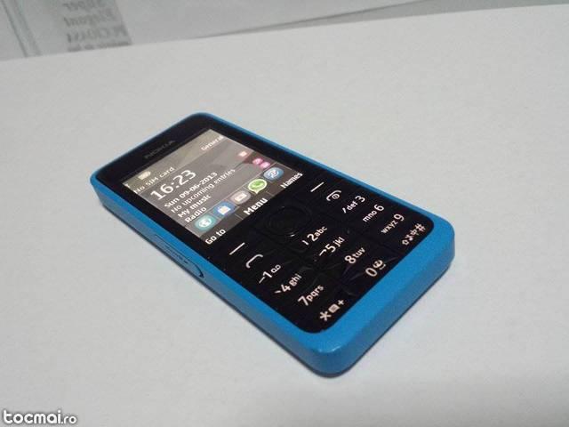 Nokia 301 Asha, albastru, stare buna !