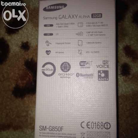 Samsung galaxy alpha - cutia sigilata - factura si garantie