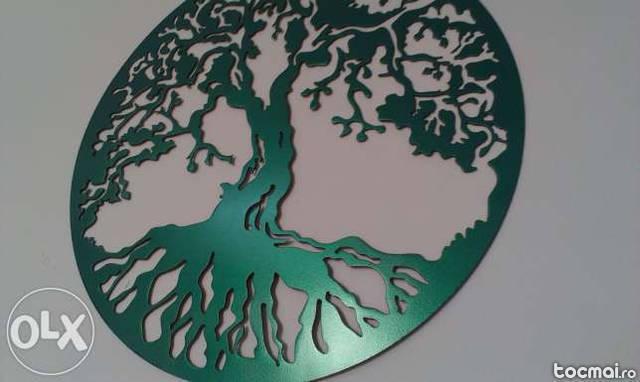 Decoratiune perete copacul vietii verde