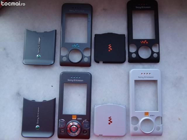Carcasa fata si capac Sony Ericsson W580 Swap Originale