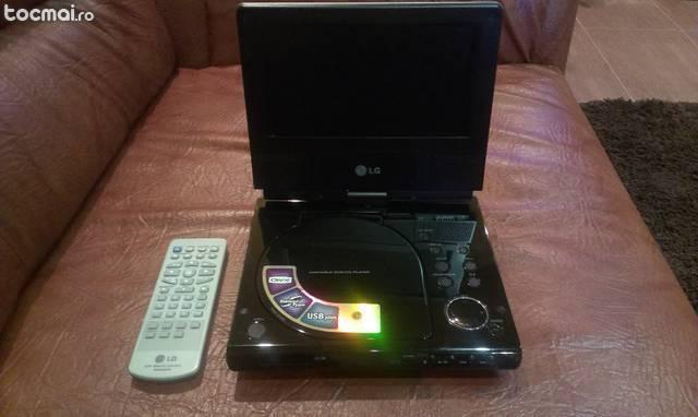 Dvd/ cd player portabil cu telecomanda