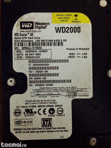 Hard Disk Western Digital ATA - 200 GB