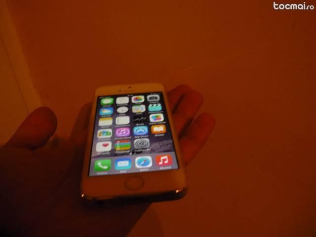 Iphone 5s alb, neverlocked, de 16gb