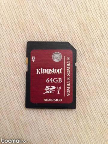 Kingston SD card 64gb 90mb/ s