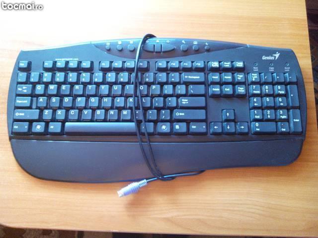 kit tastatura mouse genius kb c210 black, ps2