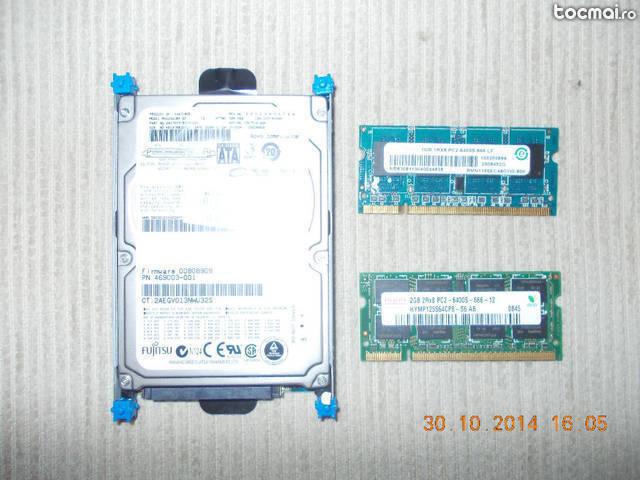 Memorie laptop hard+rami 320gb/ 3gbddr2