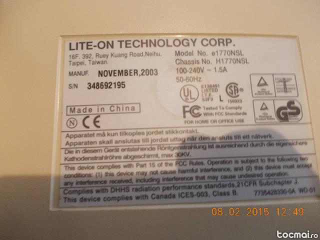 Monitor CRT Lite- On e1770NSL 17