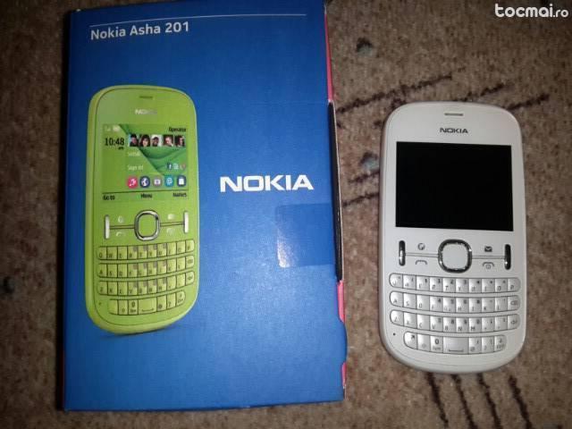 Nokia asha 201 alb !