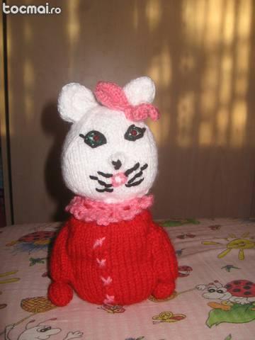 Pisicuta Hello Kitty impletita handmade