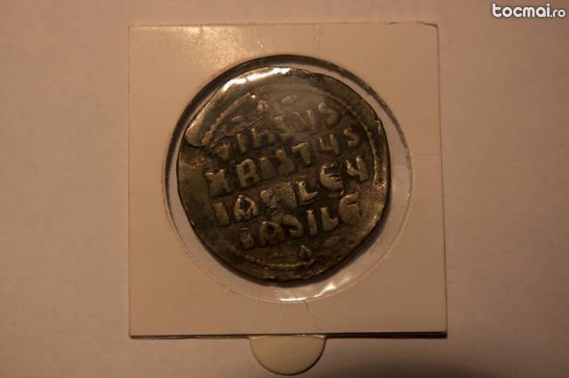 Moneda romano - bizantina, cu efigia lui Iisus pe avers