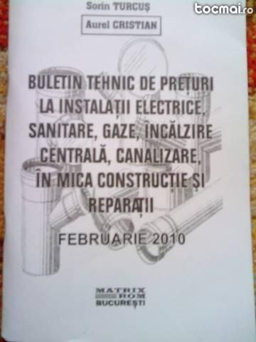 buletin tehnic de preturi februarei 2010