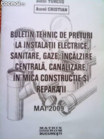 buletin tehnic de preturi MAI 2009