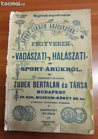 Carte in lb maghiara an 1907 - *vadaszati- halaszati