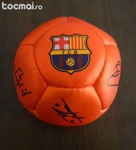 Minge fotbal fc barcelona cu autografe originala, noua