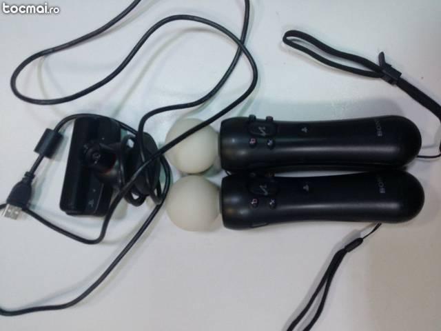 Pachet playstation move 2 controllere + camera