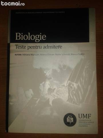 Teste pentru admitere biologie umf cluj