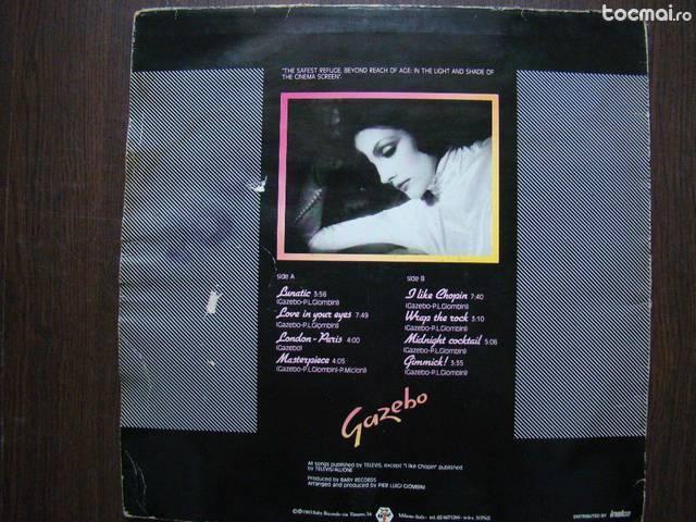 vinil Gazebo ‎– Gazebo LP Album