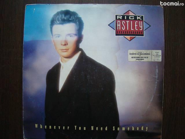 Vinil rick astley ‎– whenever you need somebody lp album