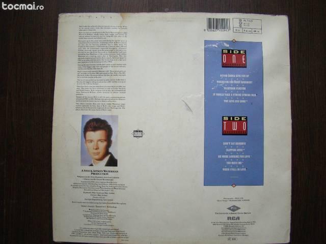 Vinil rick astley ‎– whenever you need somebody lp album