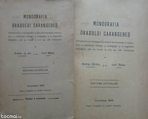 Ghidiu , Balan , Monografia orasului Caransebes , 1909