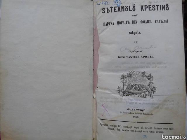 Sateanul crestin sau partea morala din foaia satului , 1853