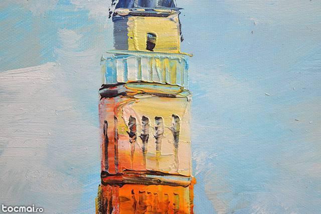 Palatul dogilor 1 - tablou ulei pe panza 60x50cm