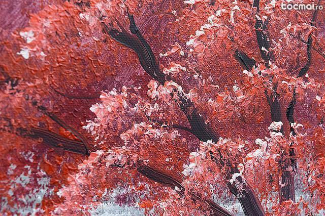 Copac rosu - tablou peisaj 85x60cm
