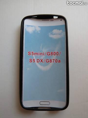 Husa silicon S- line neagra Samsung Galaxy S5 mini SM- G800F
