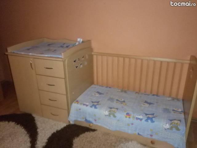 pat pentru copii si mobilier