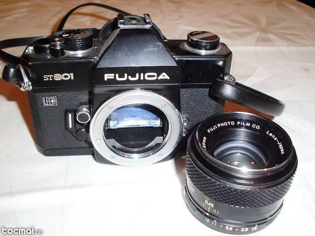 Aparat foto fujica st 801 cu blitz agfatronic 240b.