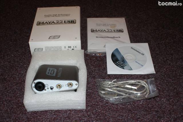 ESI Maya 22 USB - placa sunet - placa audio externa - USB