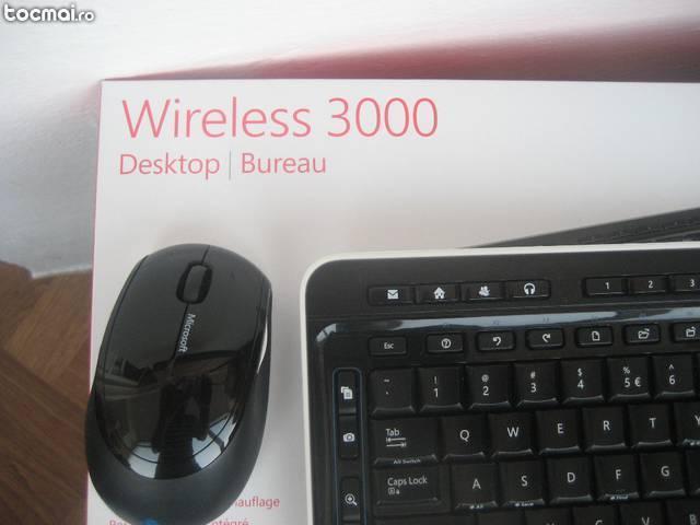 Kit wireless Microsoft 3000 in garantie tastatura mouse