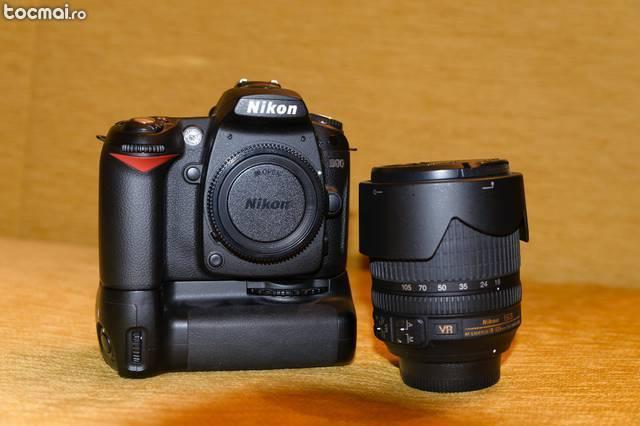 Nikon D90 + Grip + Obiectiv 18- 105mm