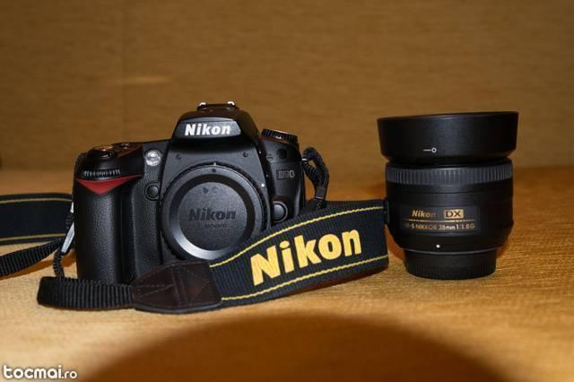 Nikon d90 + obiectiv 35mm