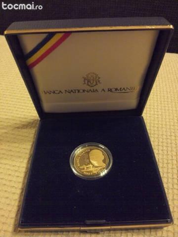 Moneda Aurel Vlaicu 50 bani din 2010