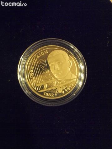 Moneda Aurel Vlaicu 50 bani din 2010