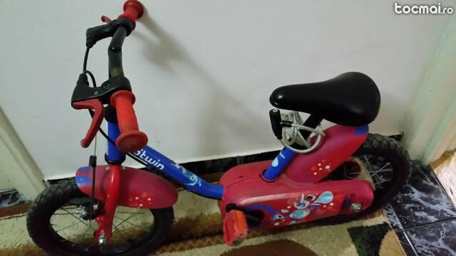 Bicicleta copii cu roti ajutatoare desabile