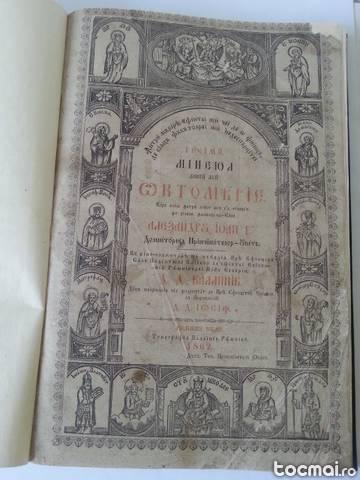 Carti religioase rare - set 4 Minei 1862