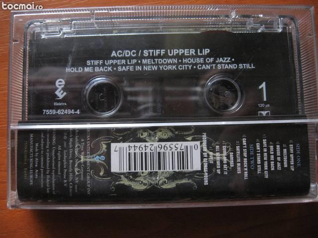 Caseta audio ac/ dc- stiff upper lip