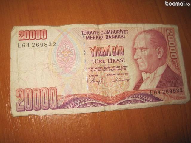 20. 000 Lire turcesti