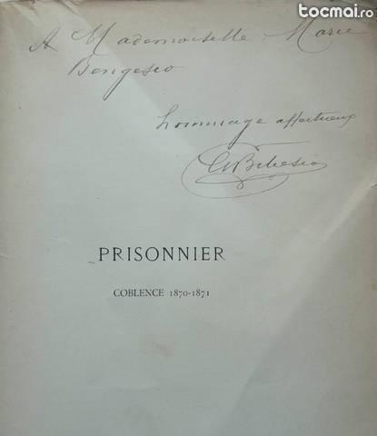 Printul George Bibescu , Prizonier , 1899 , cu autograf