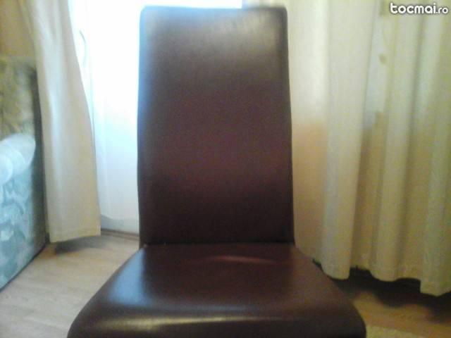 4 scaune piele naturala