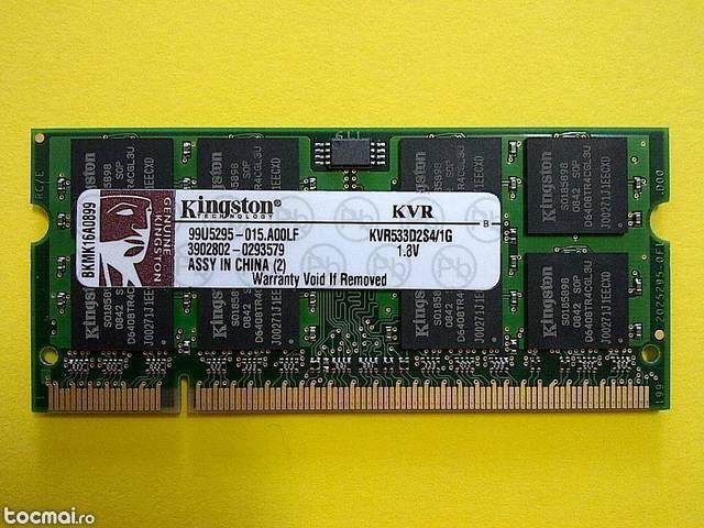 Memorie laptop 1GB DDR2 533 Kingston KVR533D2S4/ 1G