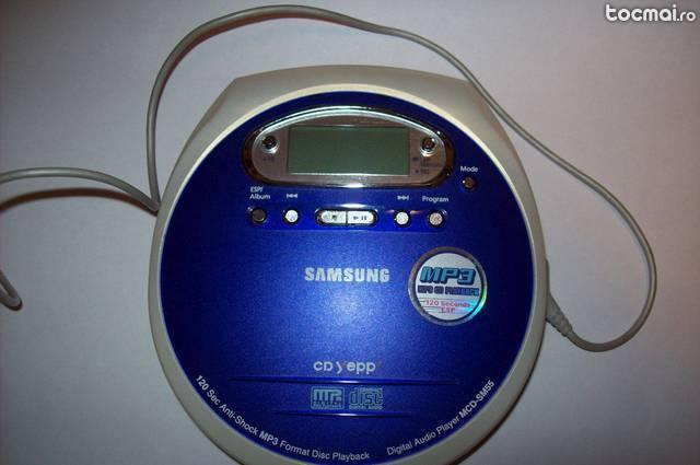 Samsung MCD- SM55 Portable MP3- CD Player.