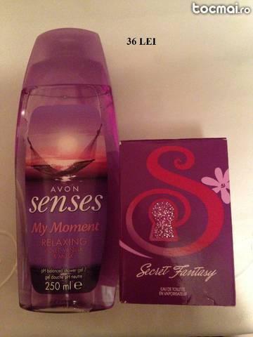 Set Parfum Secret Fantasy si Gel dus Senses