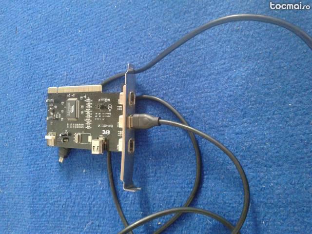 Cablu firewire si o placa de captura firewire. PENTRU PC