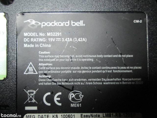 Carcasa Packard Bell MS2291