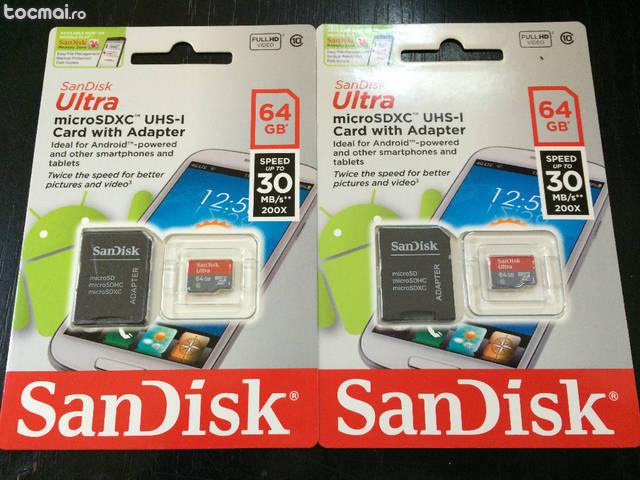 Card micro Sd Sandisk 64 gb
