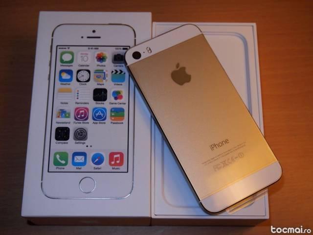 iPhone 5s Gold 32 Gb Neverlock fara cont icloud